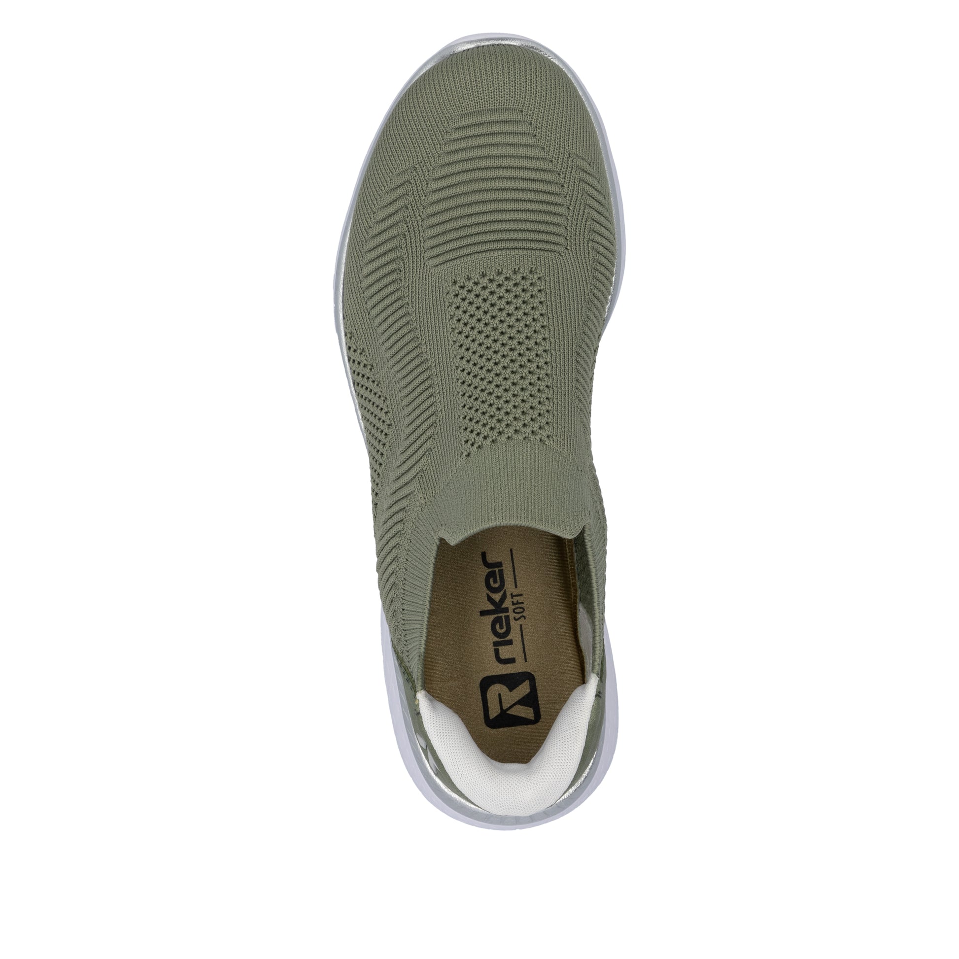 Green Elasticated Shoes for Women | Rieker M5072-52