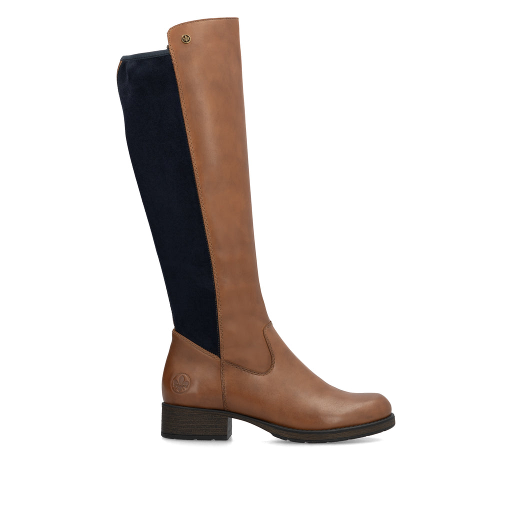 Brown Zip Boots for Women | Rieker Z9591-23