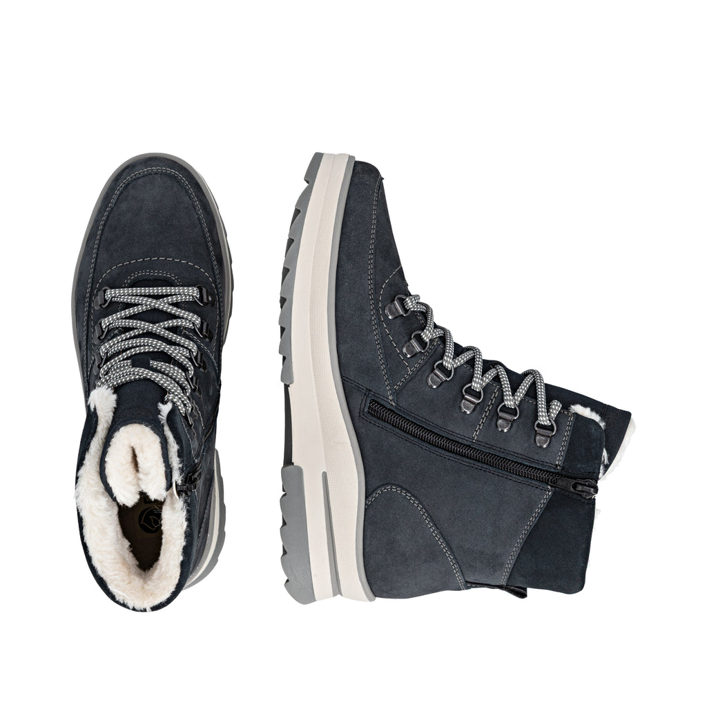Blue Zip Boots for Women | Remonte D2B74-14