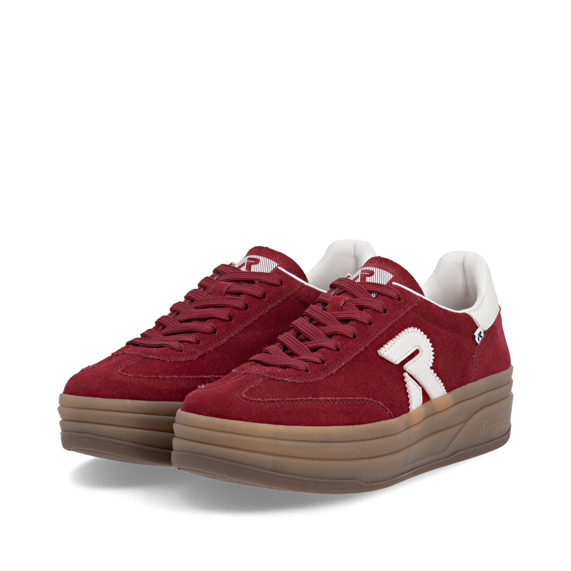 Red Elasticated Shoes for Women | Rieker W3700-35