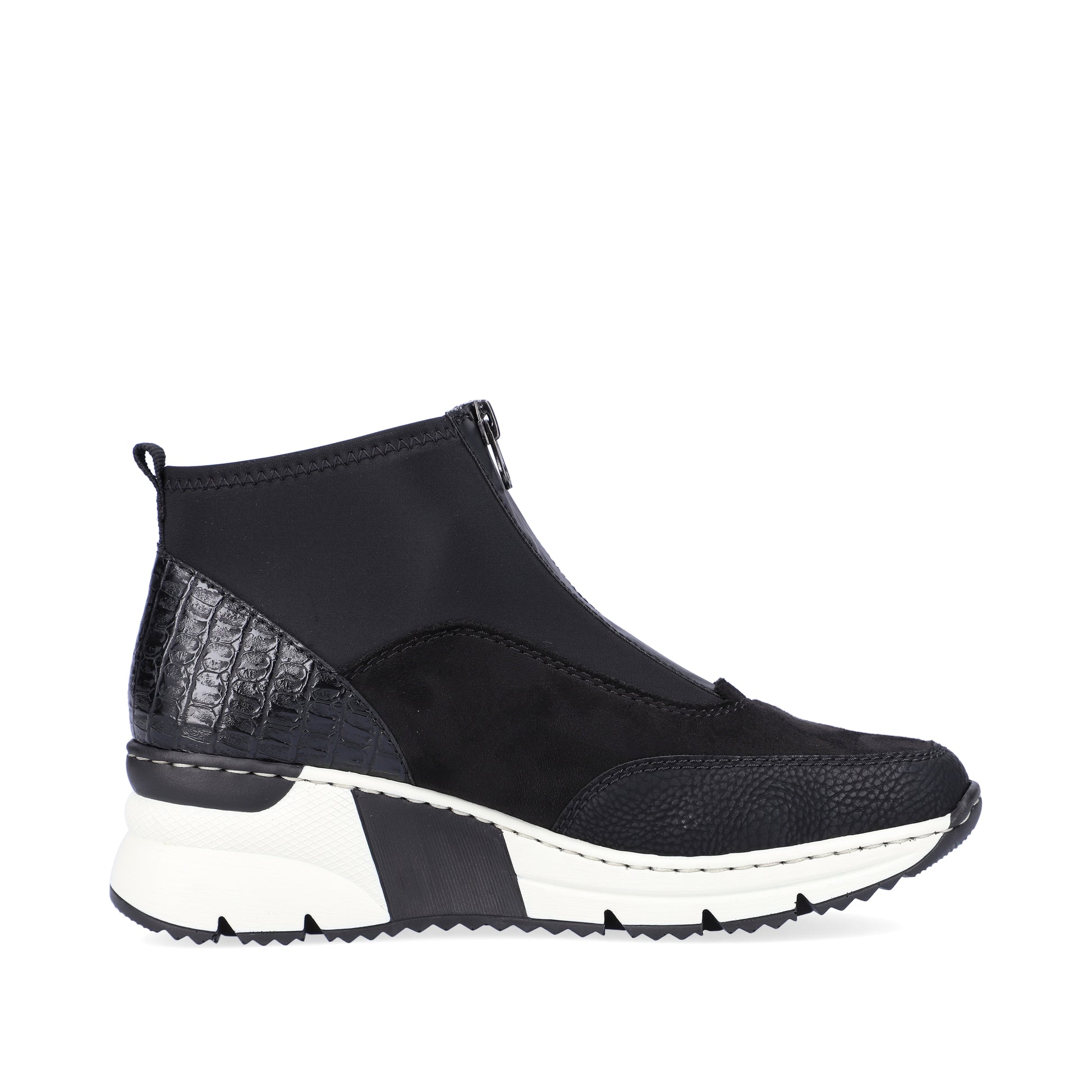 Black Zip Boots for Women | Rieker N6352-00