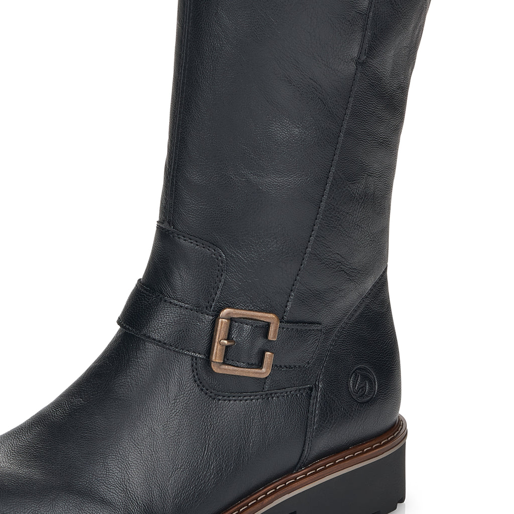 Black Zip Boots for Women | Remonte R6590-01