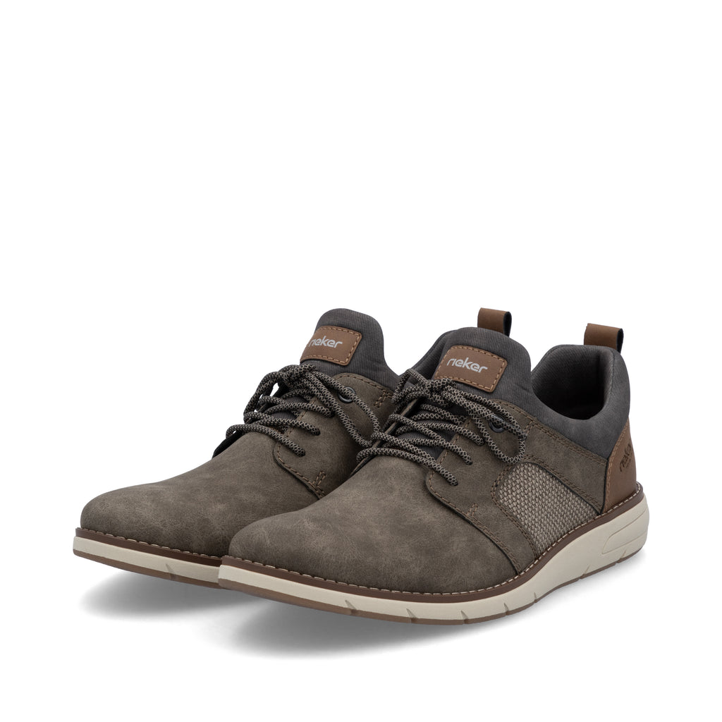 Brown Elasticated Shoes for Men | Rieker 11351-25