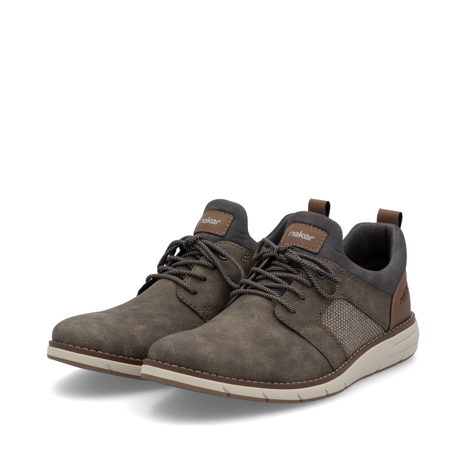 Brown Elasticated Shoes for Men | Rieker 11351-25