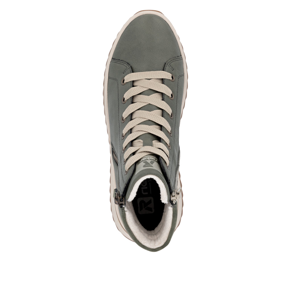Green Zip Boots for Women | Rieker Sport W3870-54