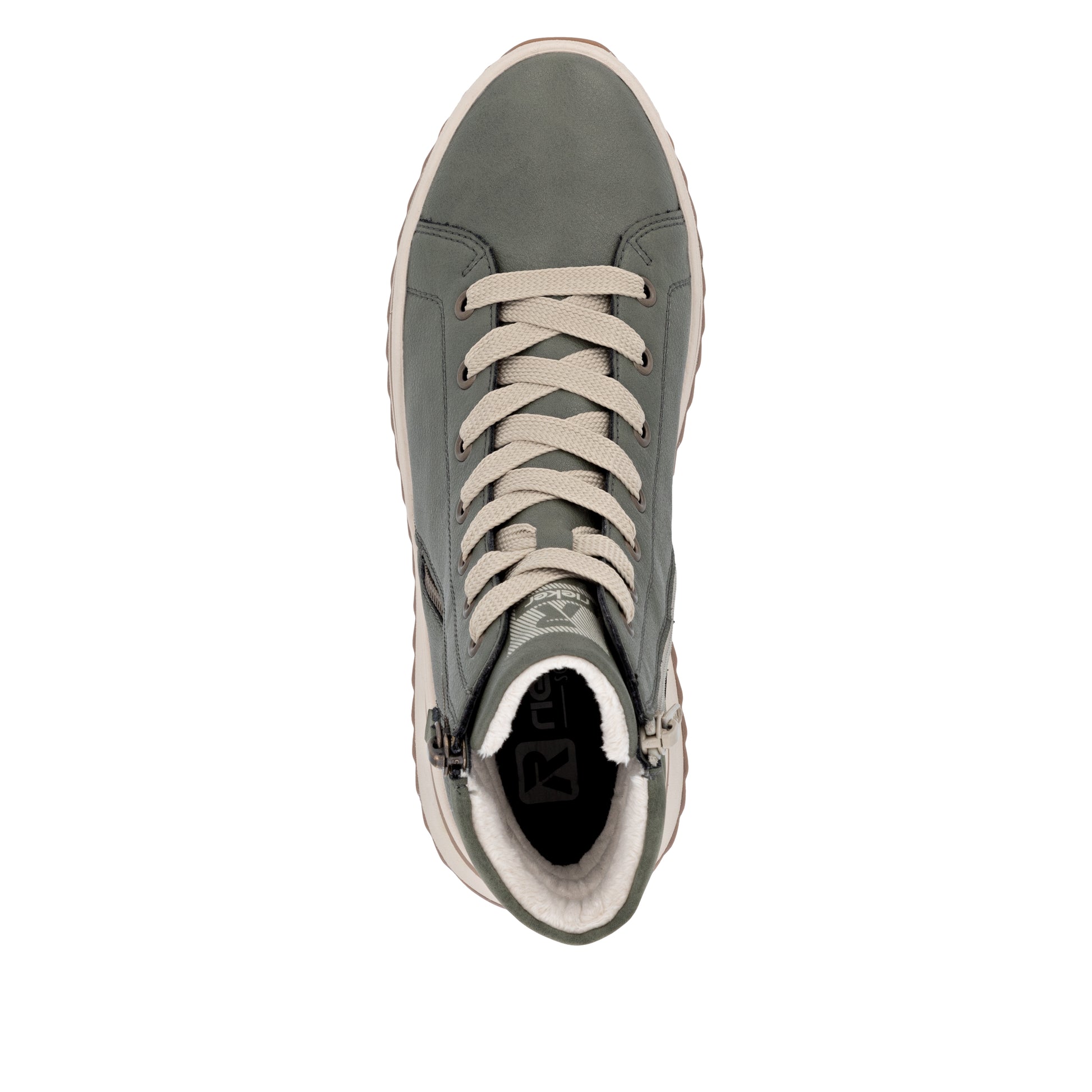 Green Zip Boots for Women | Rieker Sport W3870-54