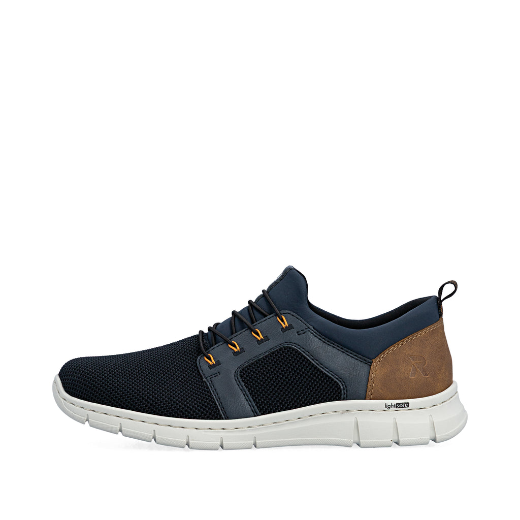 Blue Elasticated Shoes for Men | Rieker B7796-14