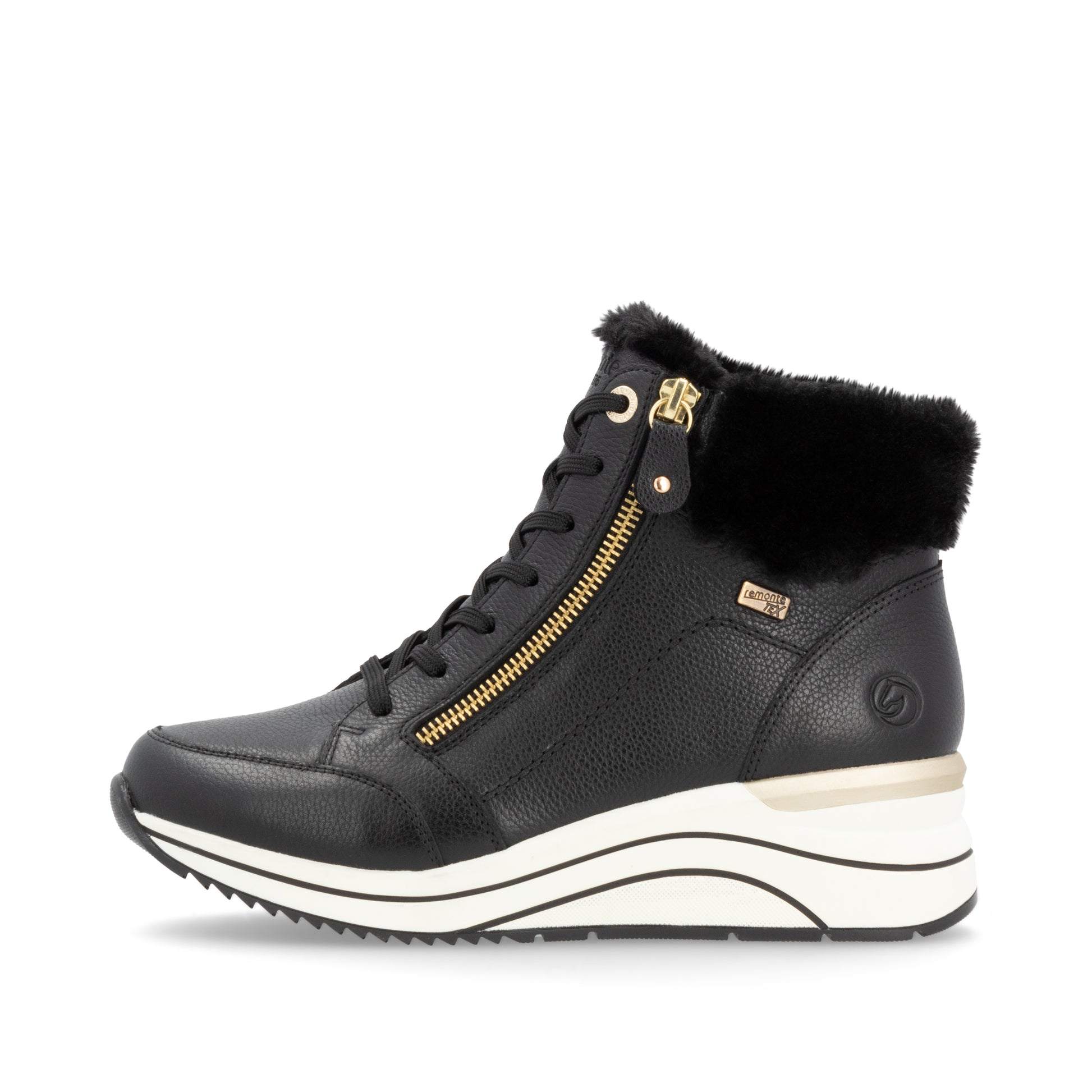 Black Zip Boots for Women | Remonte D0T77-02