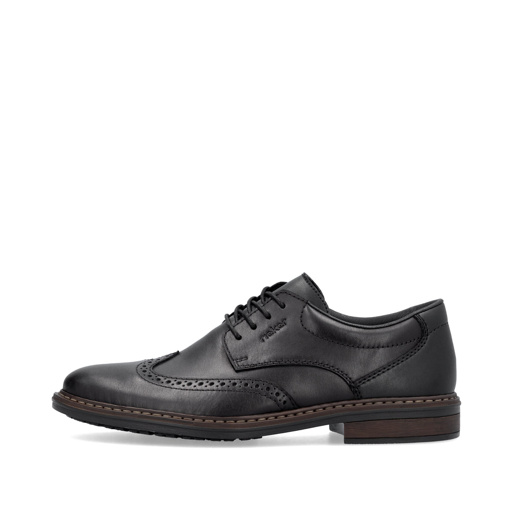 Black Elasticated Shoes for Men | Rieker 17620-00