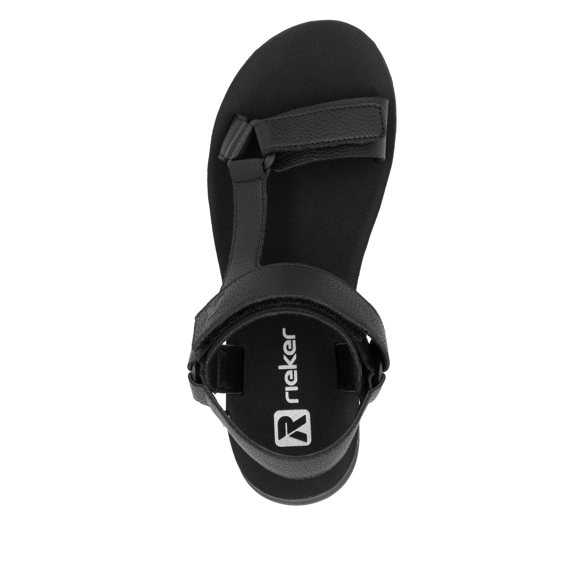 Black Hook & Loop Sandals for Women | Rieker W3051-00