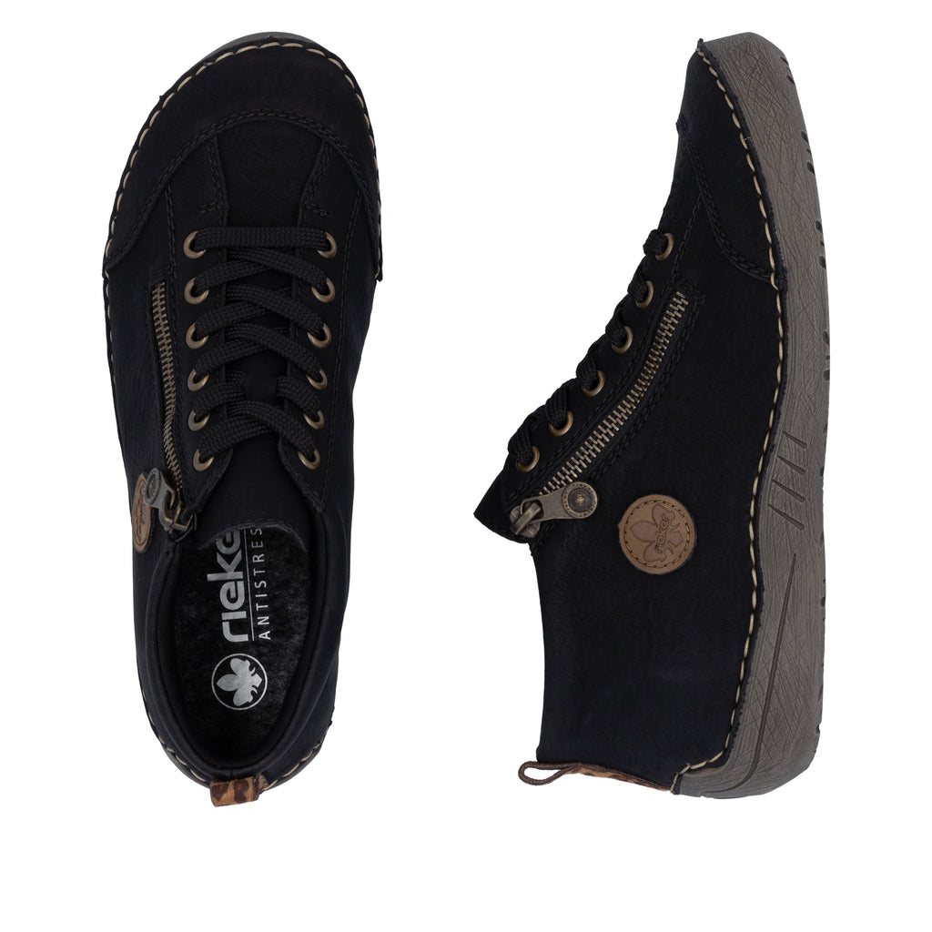Black Zip Boots for Women | Rieker 52514-00