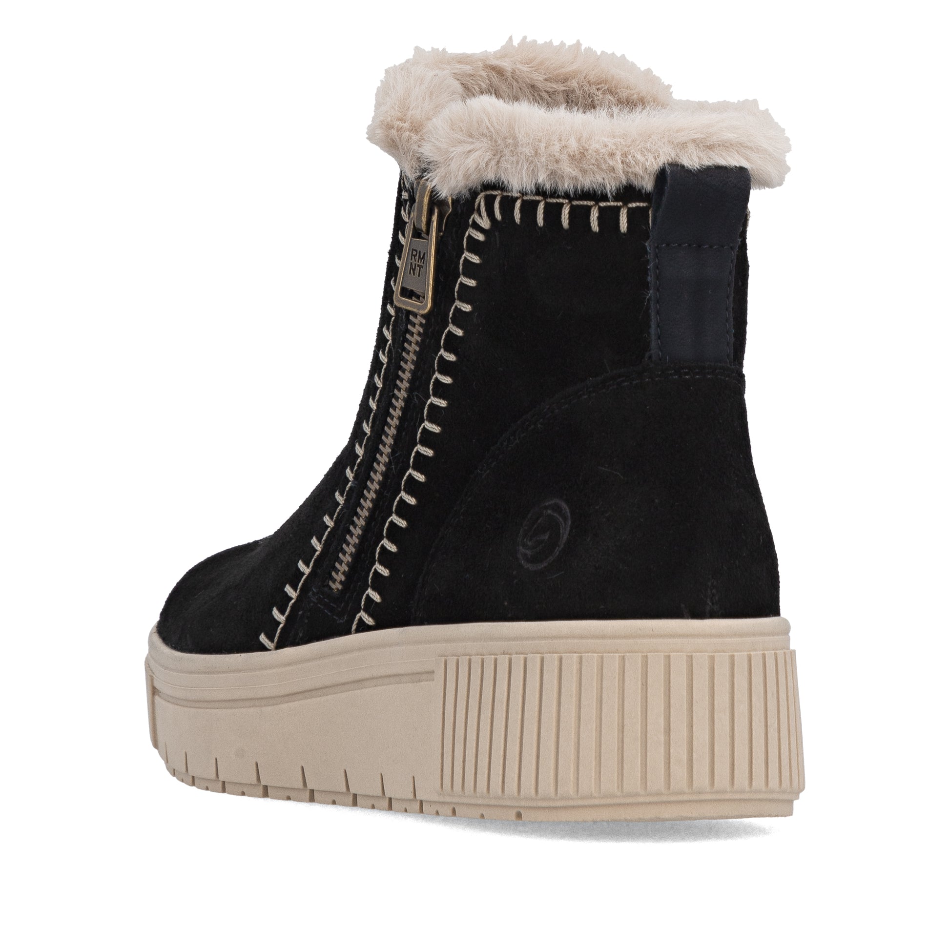 Black Zip Boots for Women | Remonte D3B70-03