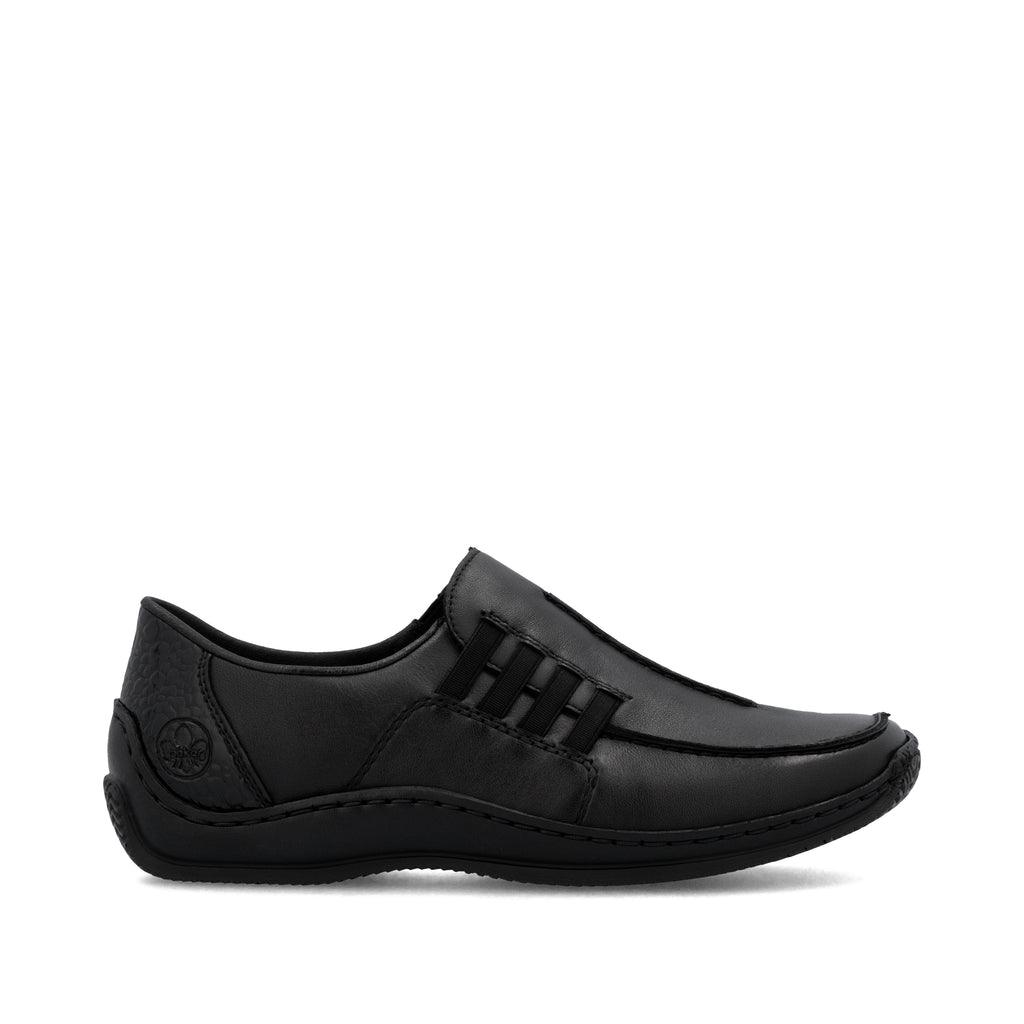 Black Elasticated Shoes for Women | Rieker L1777-00