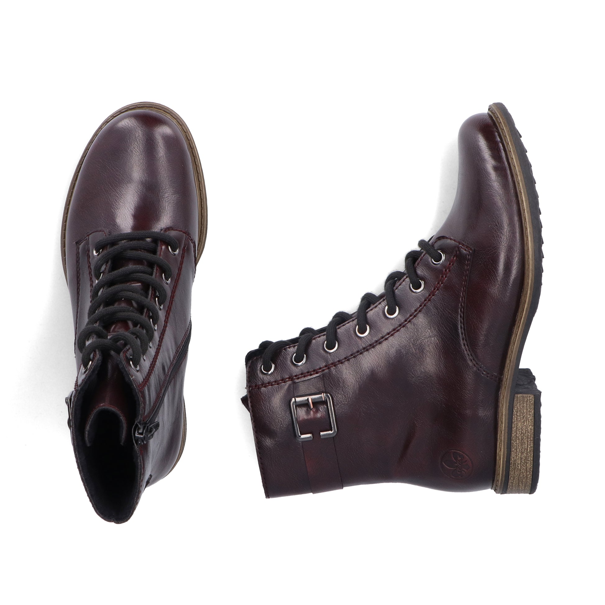 Red Zip Boots for Women | Rieker 74802-35