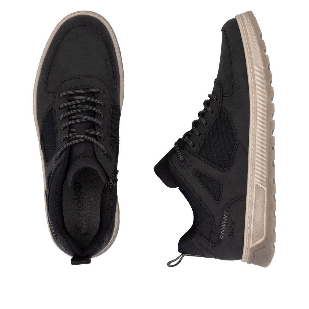 Black Zip Boots for Men | Rieker 37004-00