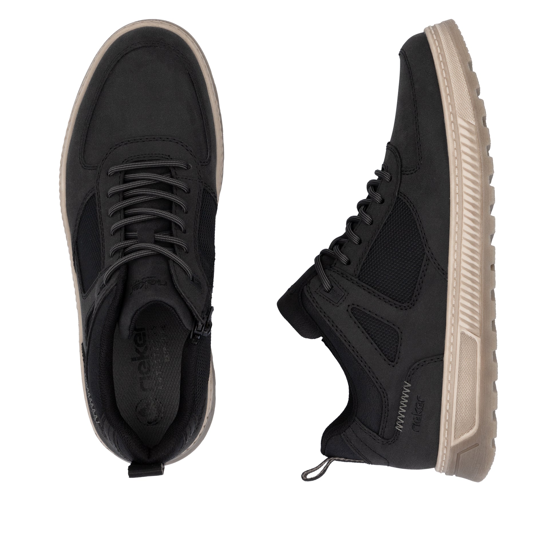 Black Zip Boots for Men | Rieker 37004-00