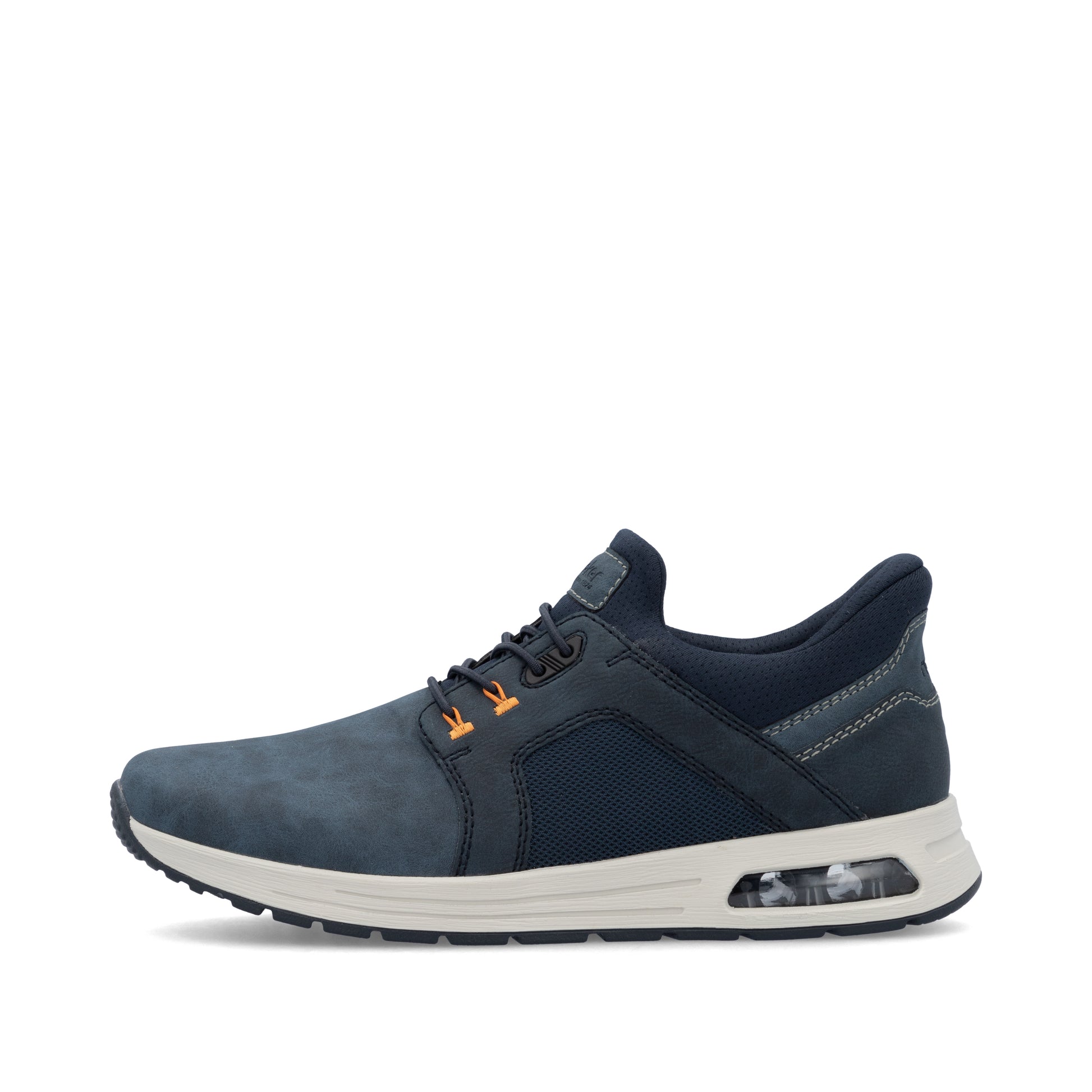 Blue Elasticated Shoes for Men | Rieker B1053-14