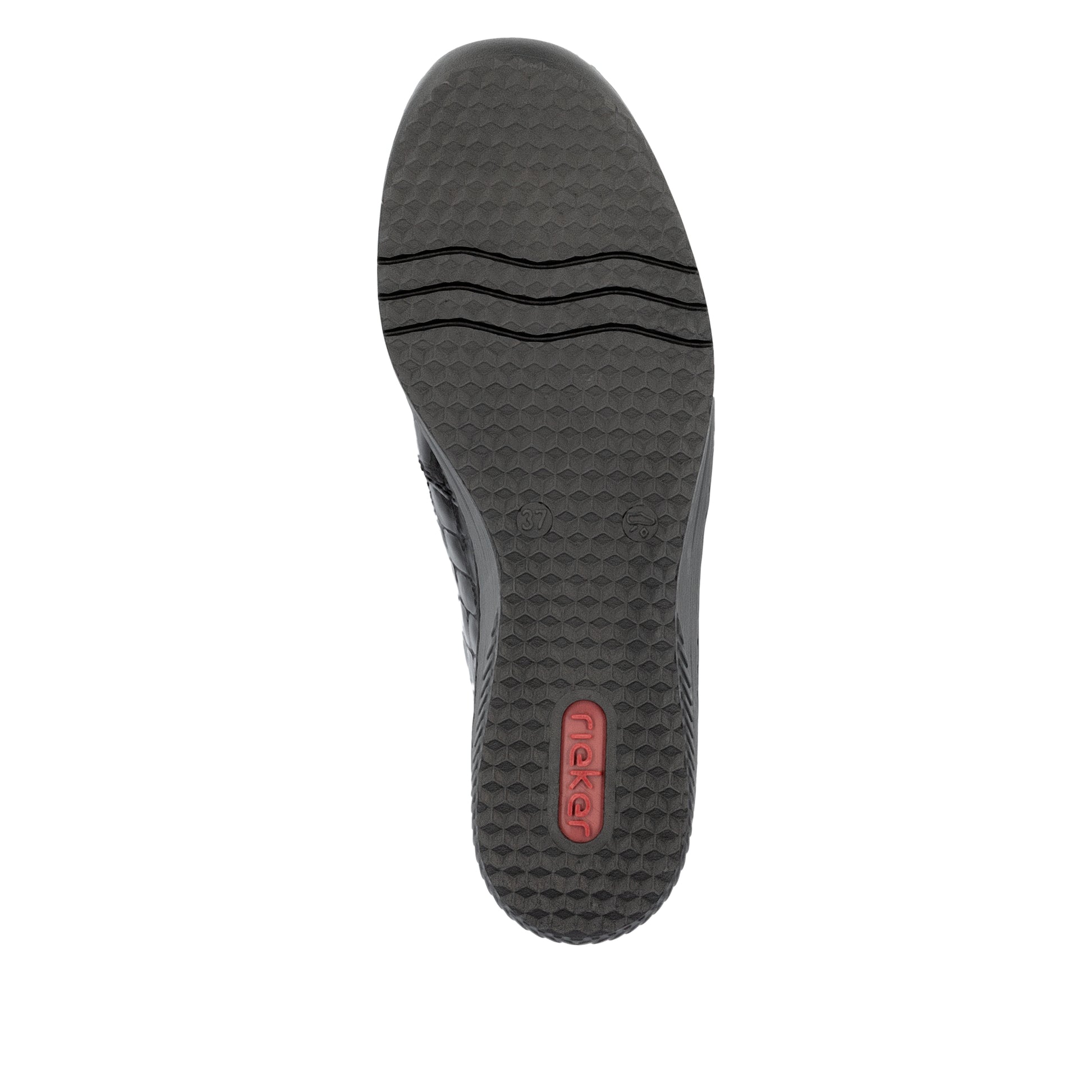 Black Elasticated Shoes for Women | Rieker 48752-00