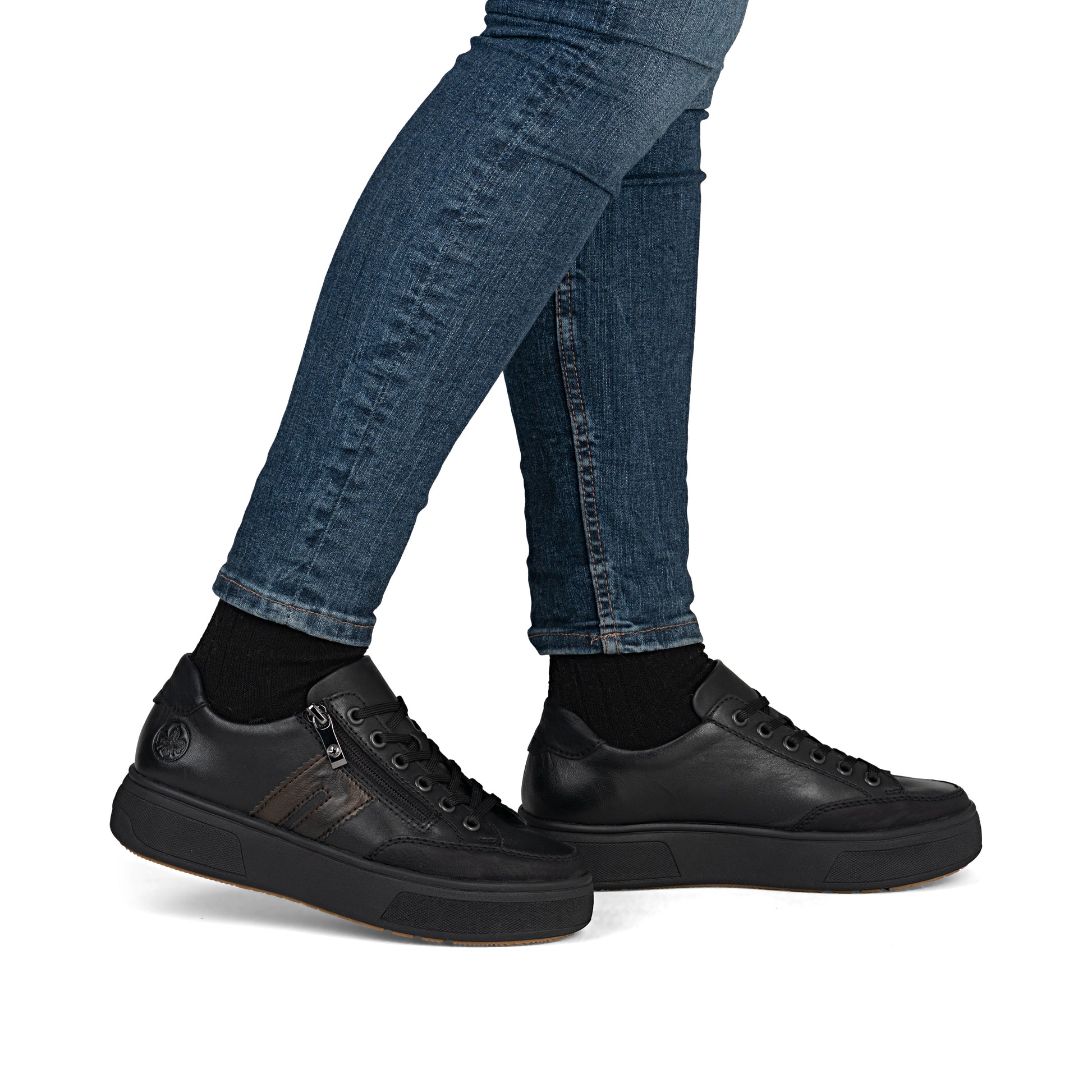 Black Zip Shoes for Women | Rieker M7711-00