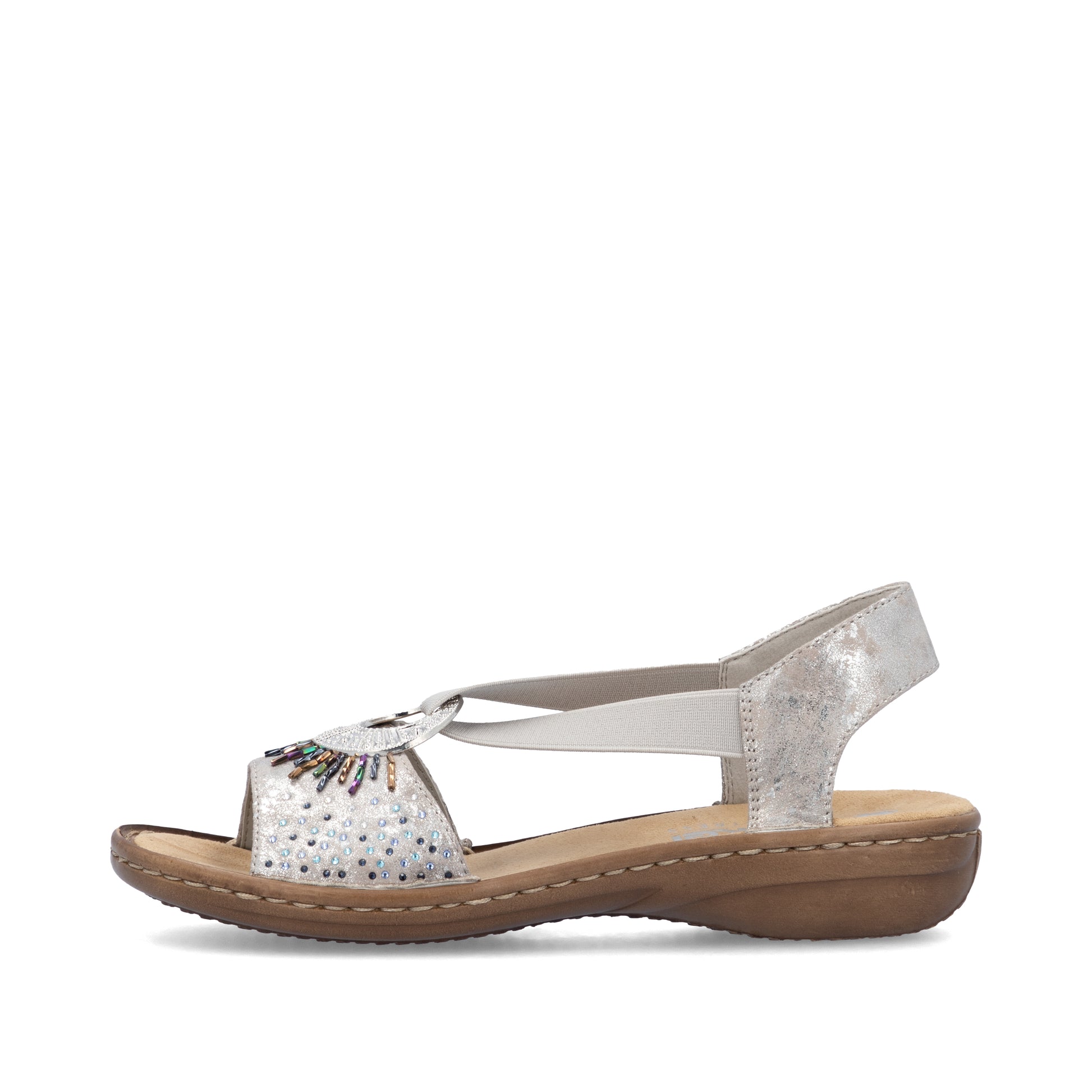 Metallic Elasticated Sandals for Women | Rieker 60880-90