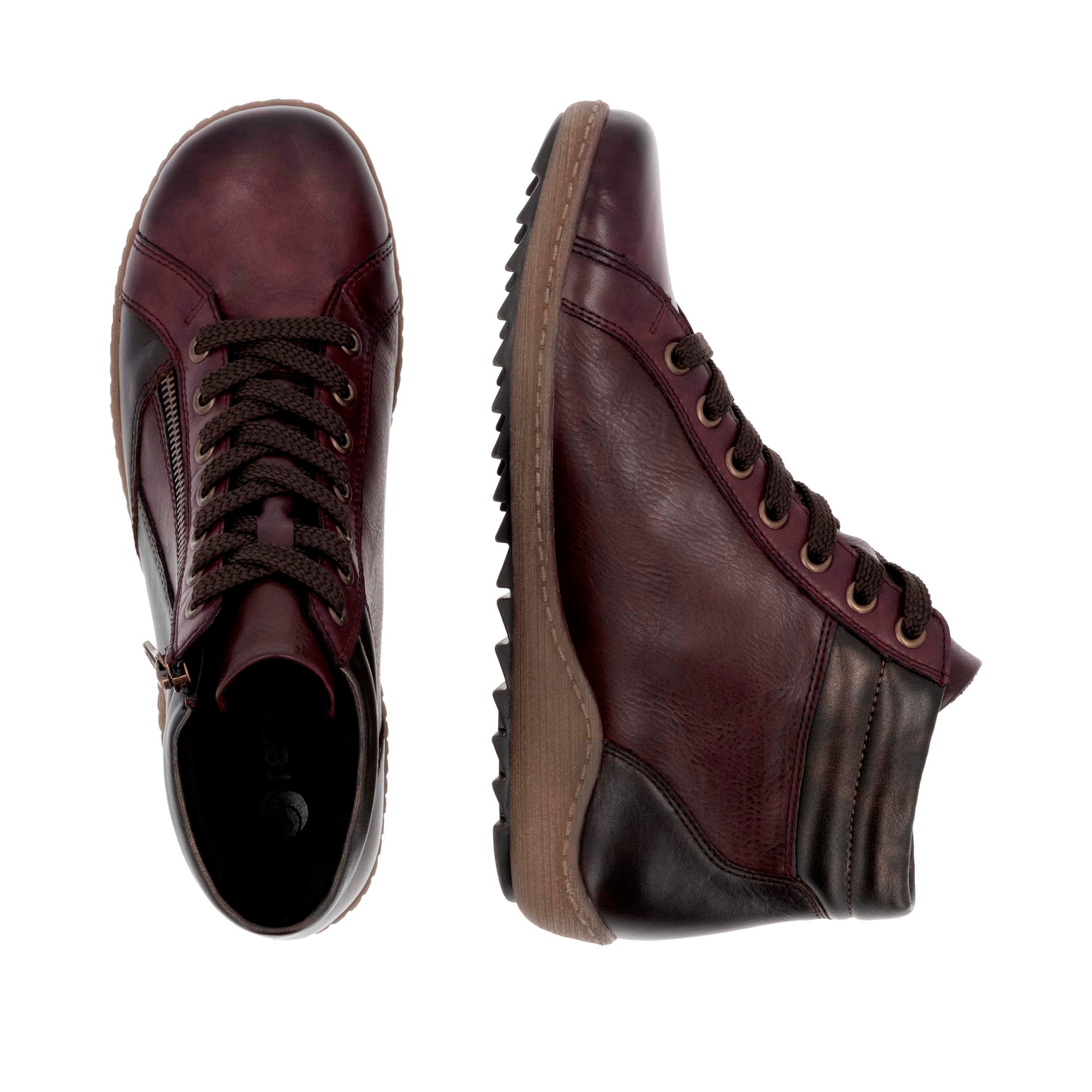 Red Zip Boots for Women | Remonte R1458-35