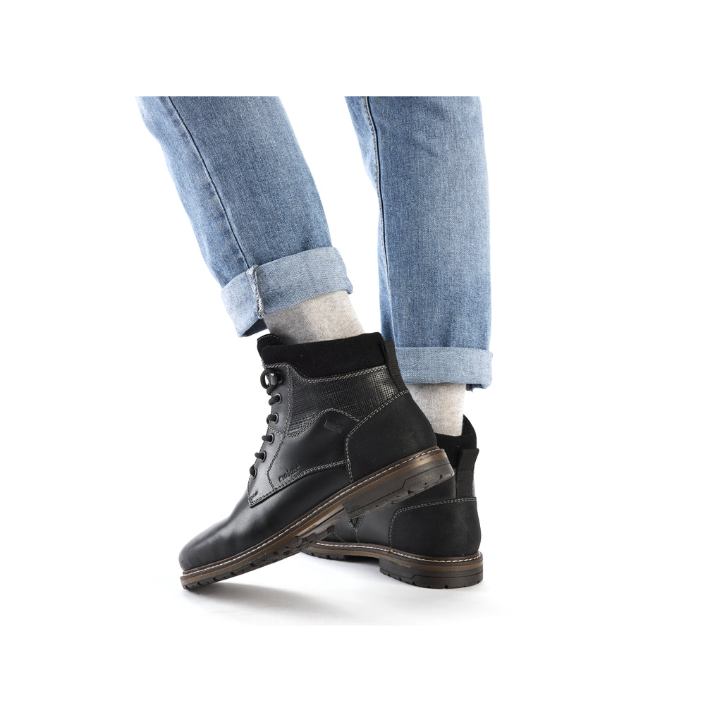 Black Zip Boots for Men | Rieker 13740-00