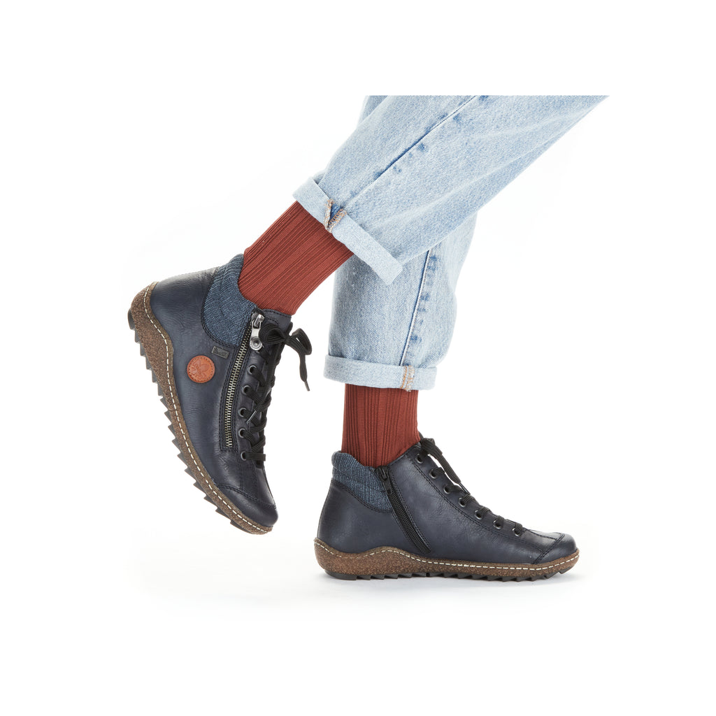 Blue Zip Boots for Women | Rieker L7514-14