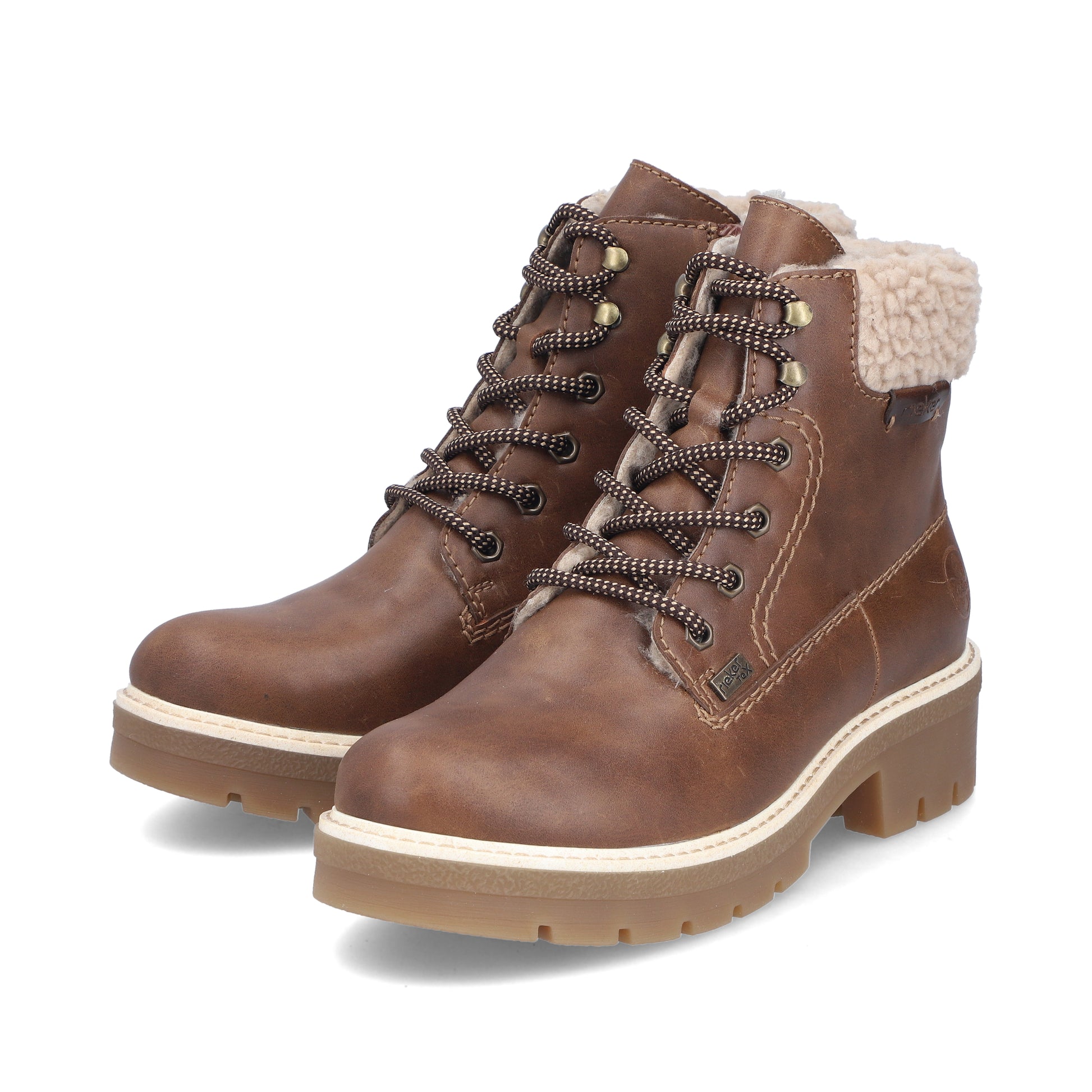 Brown Zip Boots for Women | Rieker Y8118-22