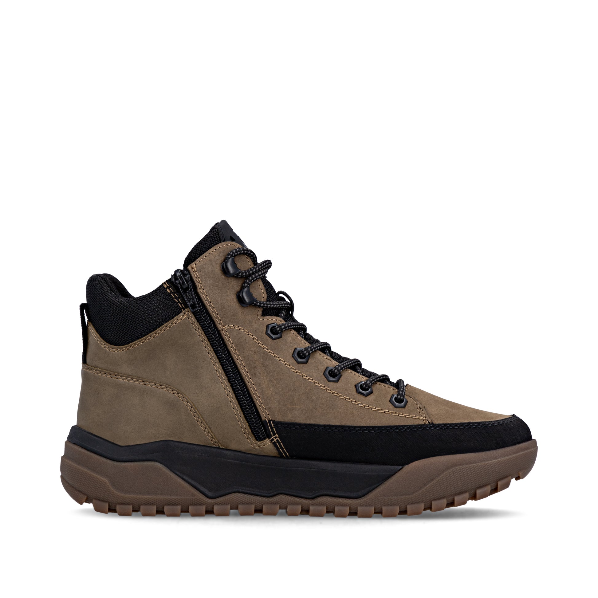 Brown Zip Boots for Men | Rieker U1571-20