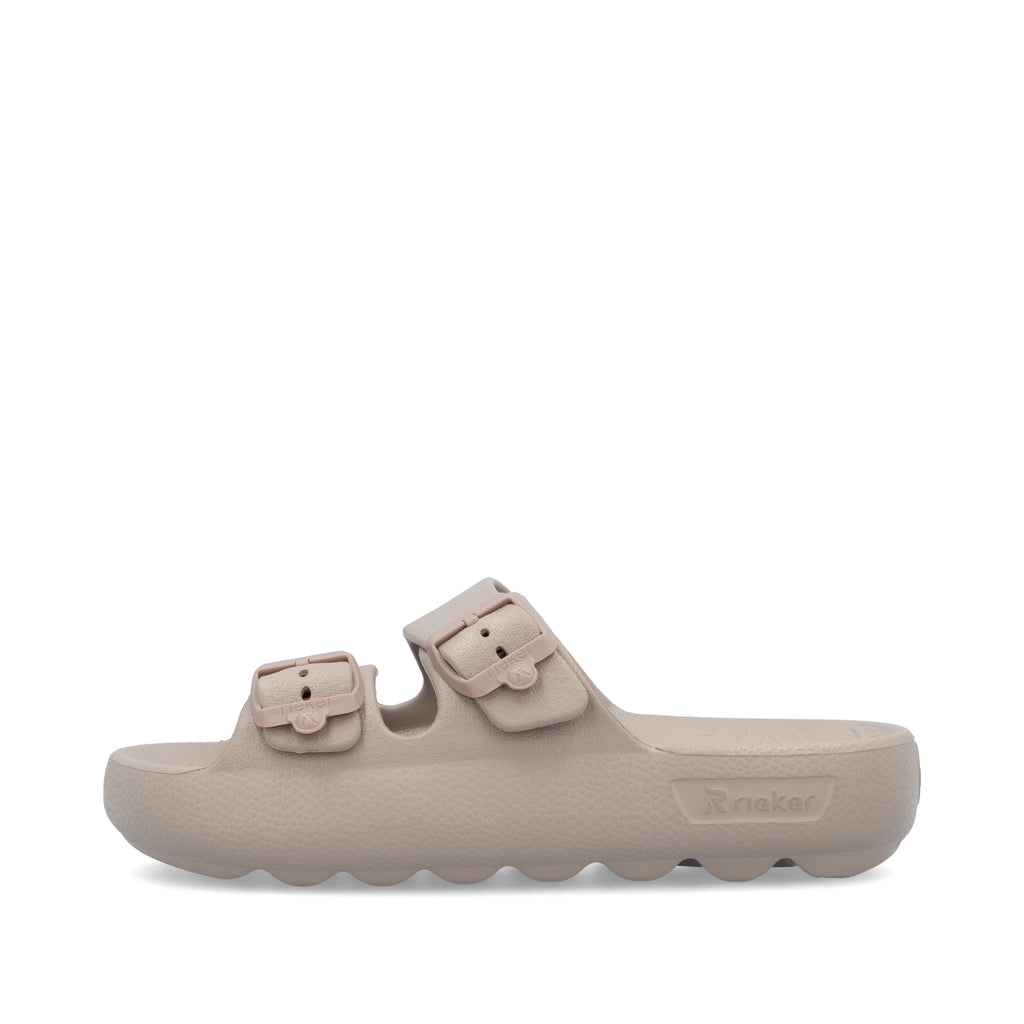 Beige Buckle Sandals for Women | Rieker P2450-60