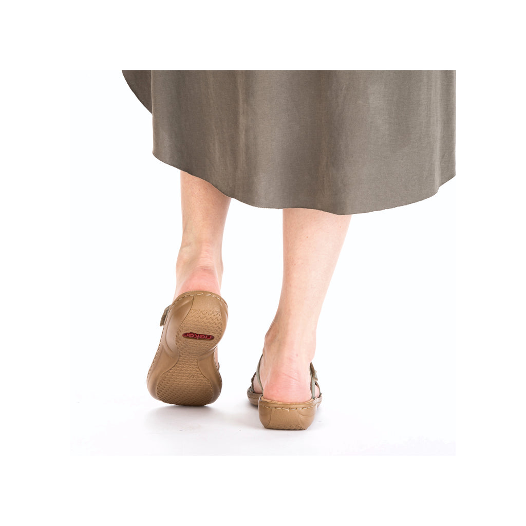 Green Hook & Loop Sandals for Women | Rieker 60881-52