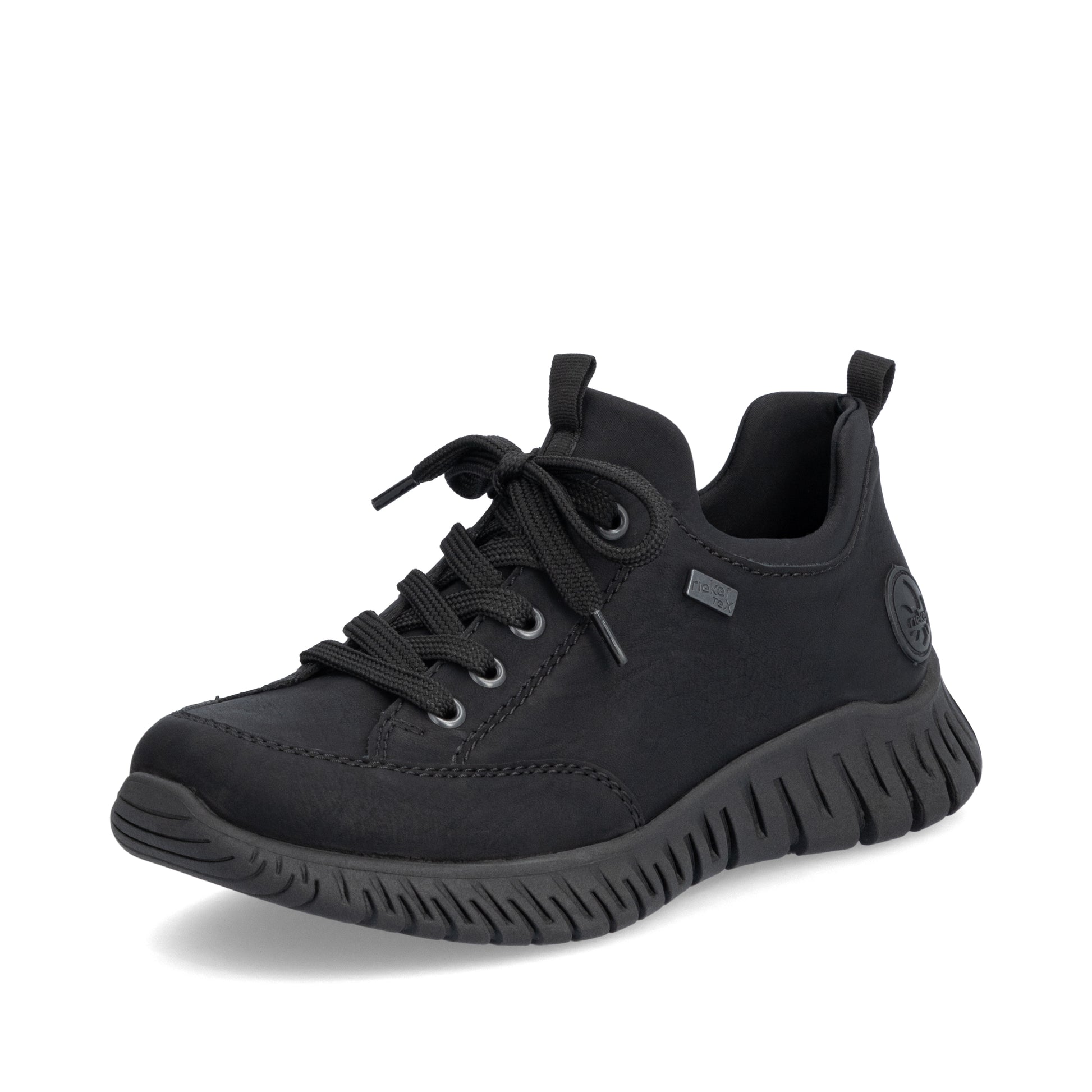 Black Elasticated Shoes for Women | Rieker M5352-00
