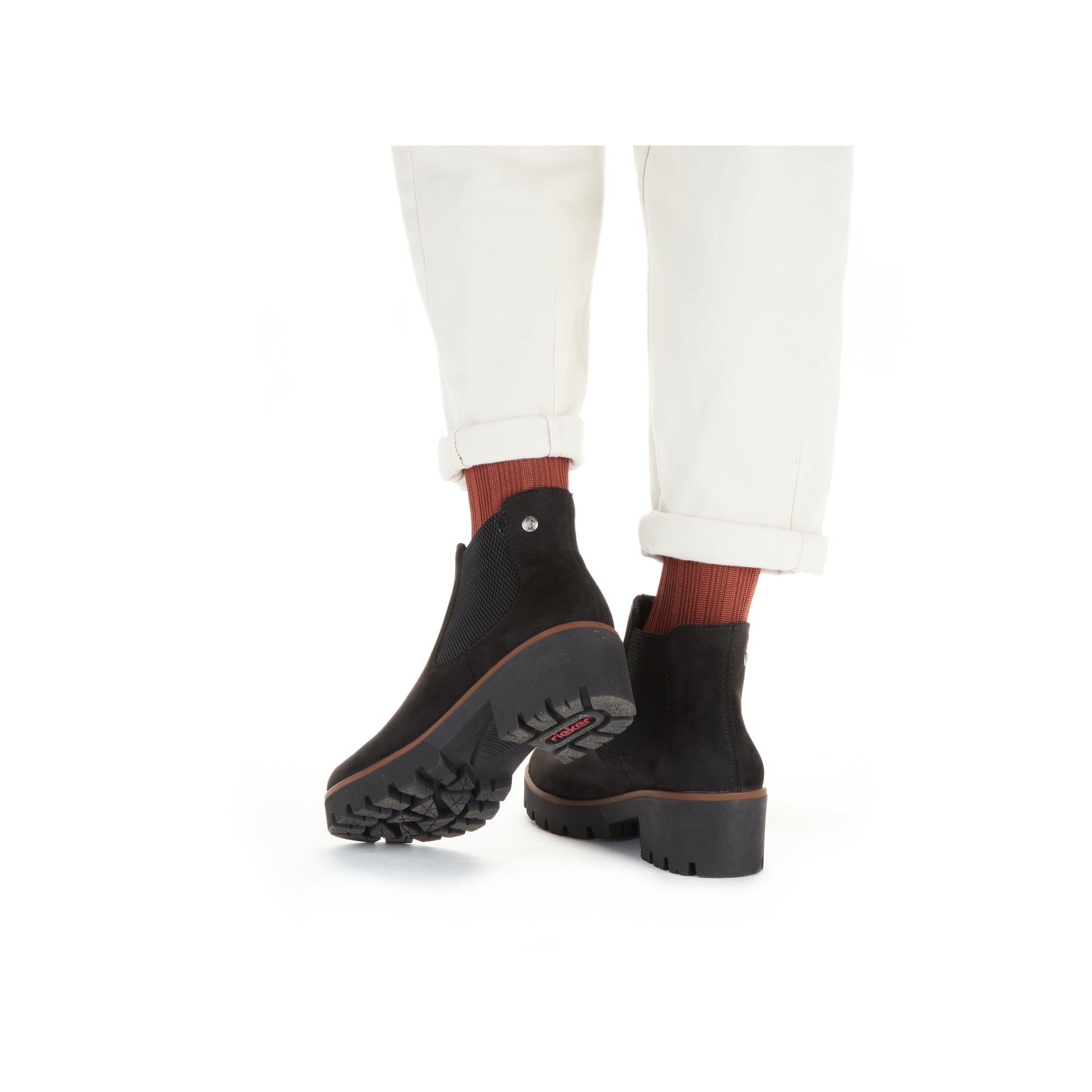 Black Elasticated Boots for Women | Rieker 79265-00