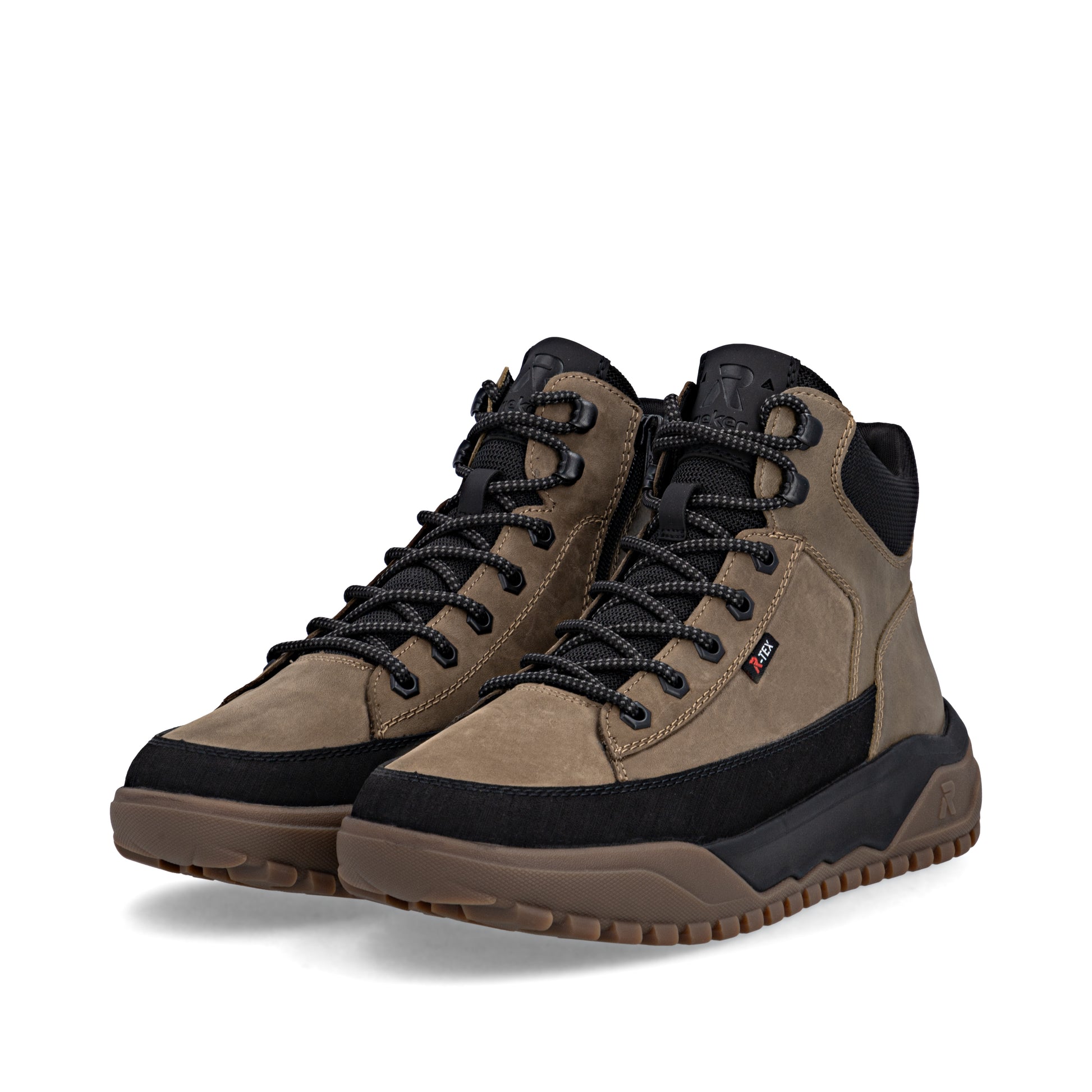 Brown Zip Boots for Men | Rieker U1571-20