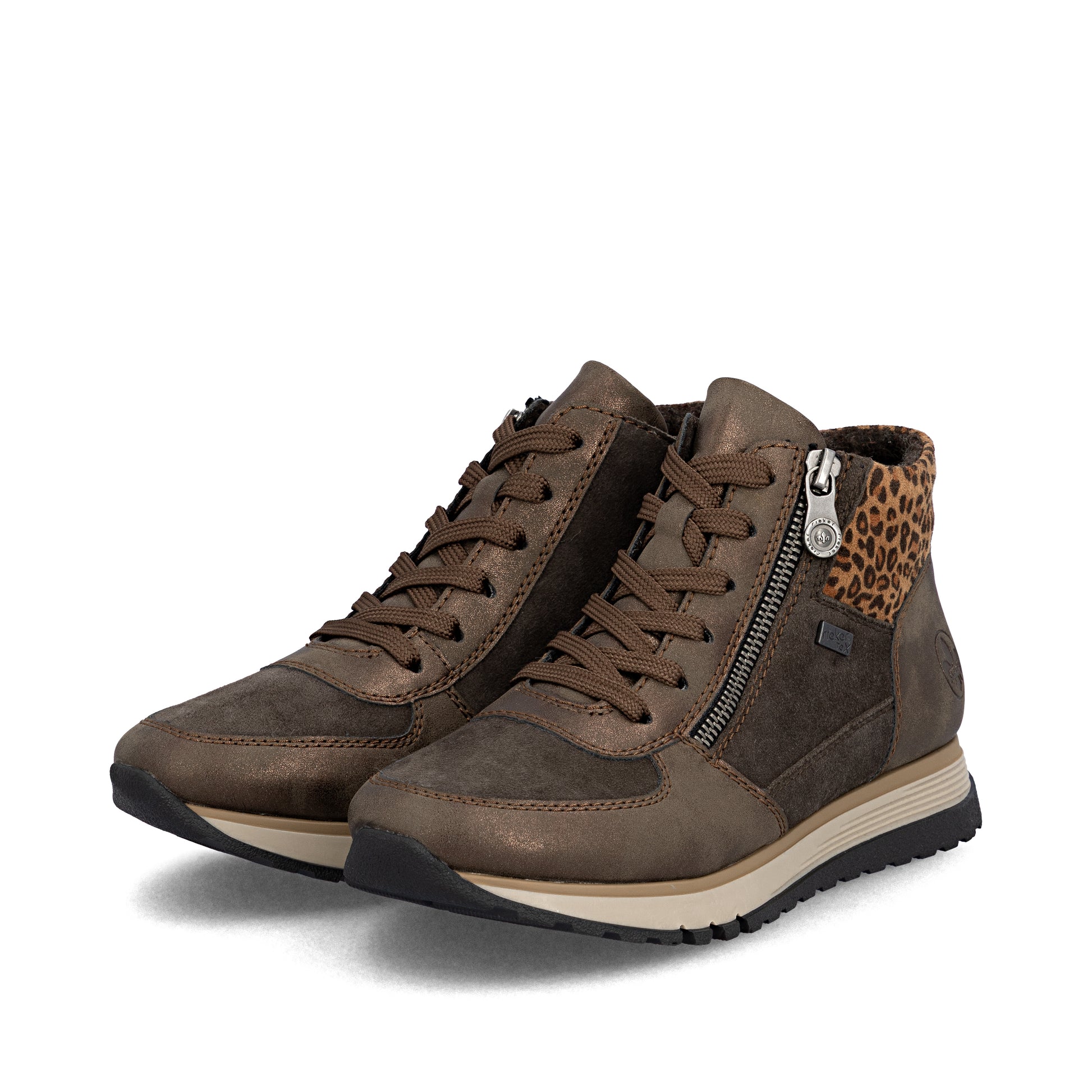 Brown Zip Boots for Women | Rieker 49040-24