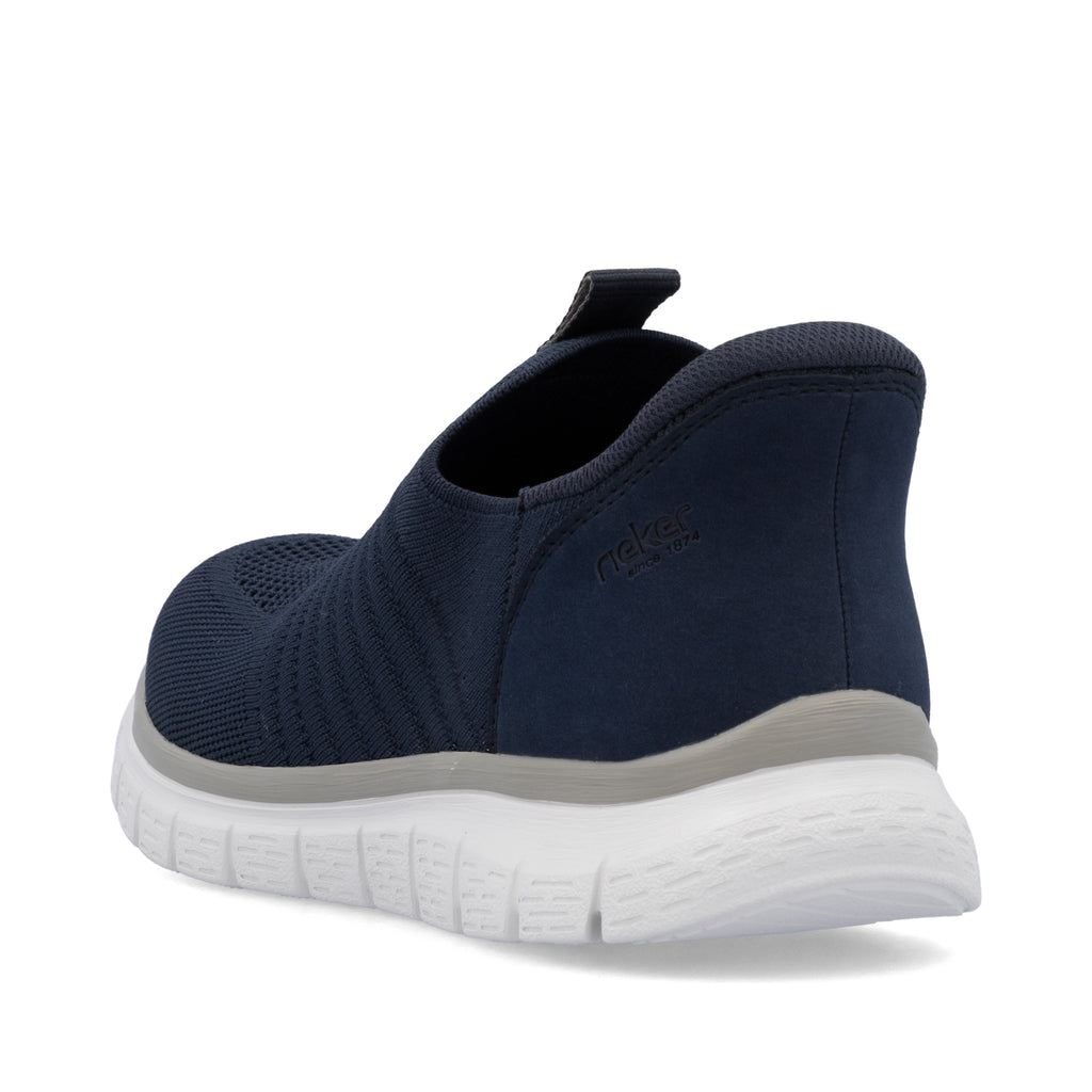 Blue Elasticated Shoes for Men | Rieker B6659-14