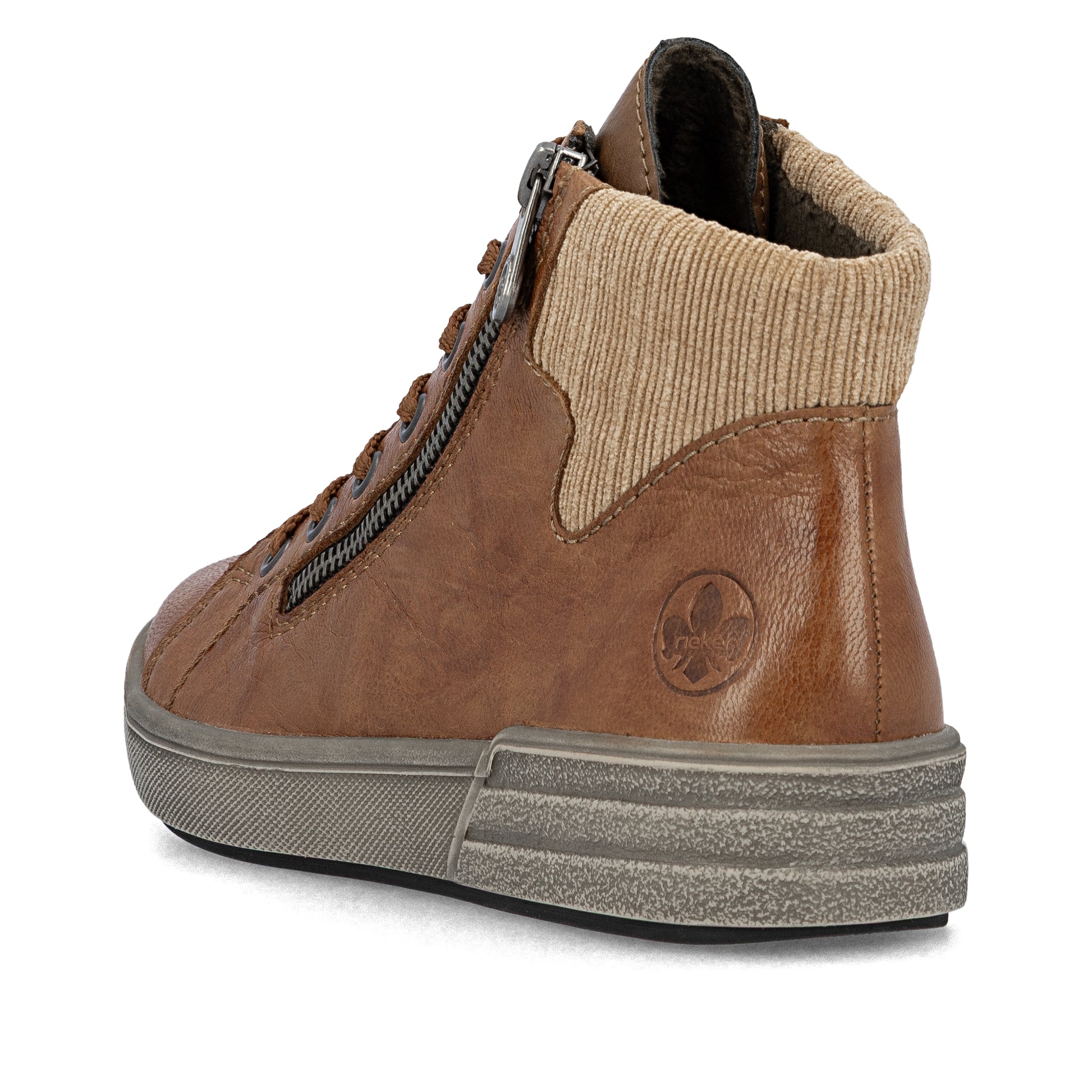 Brown Zip Boots for Women | Rieker X0709-22