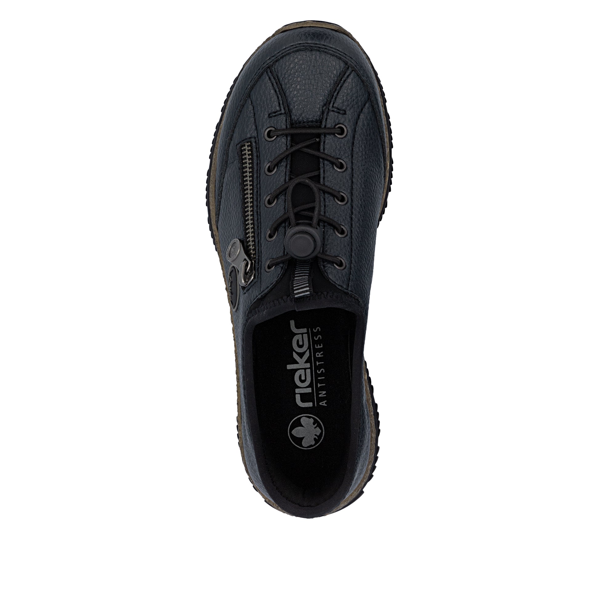 Blue Elasticated Shoes for Women | Rieker N3267-15
