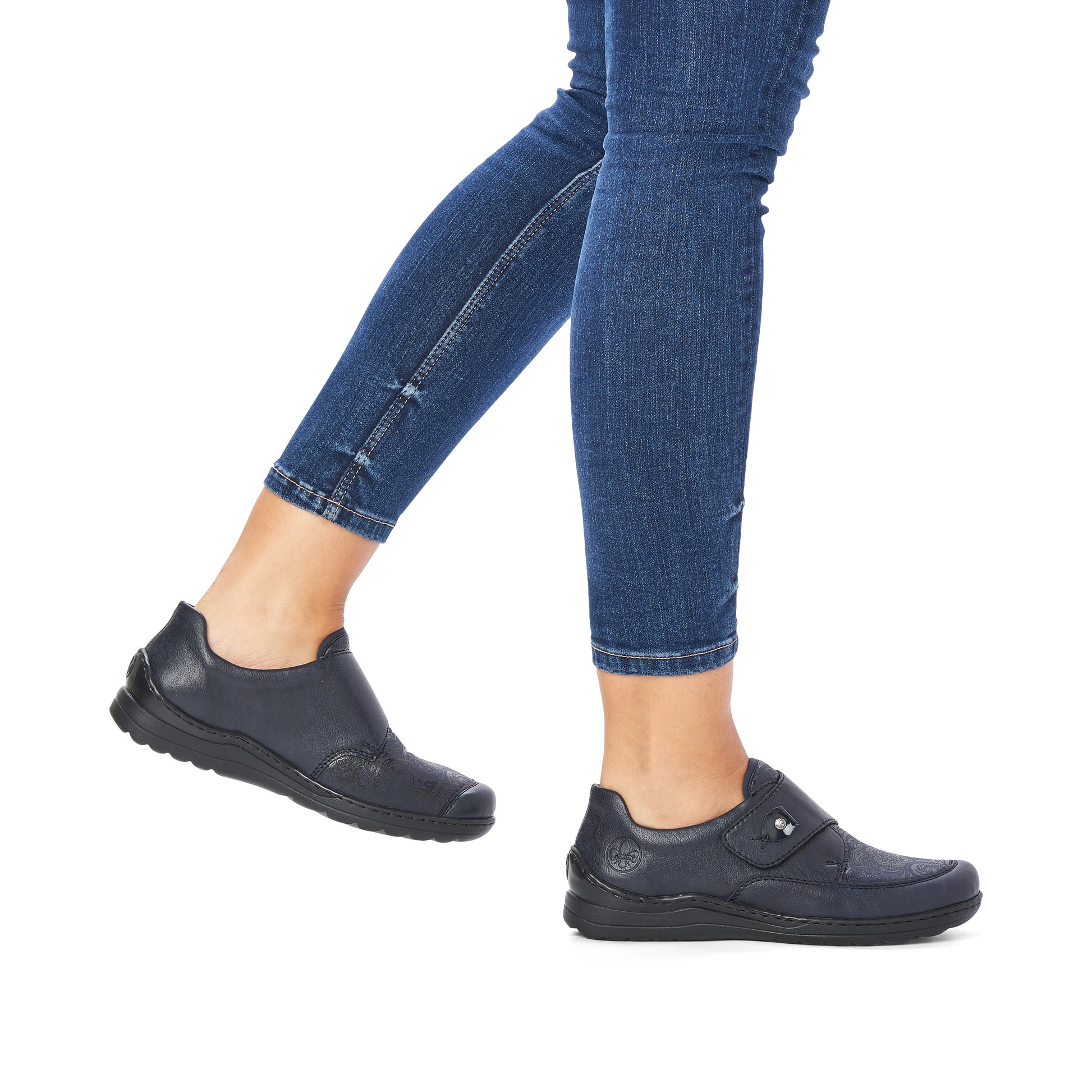 Blue Hook & Loop Shoes for Women | Rieker 48951-14