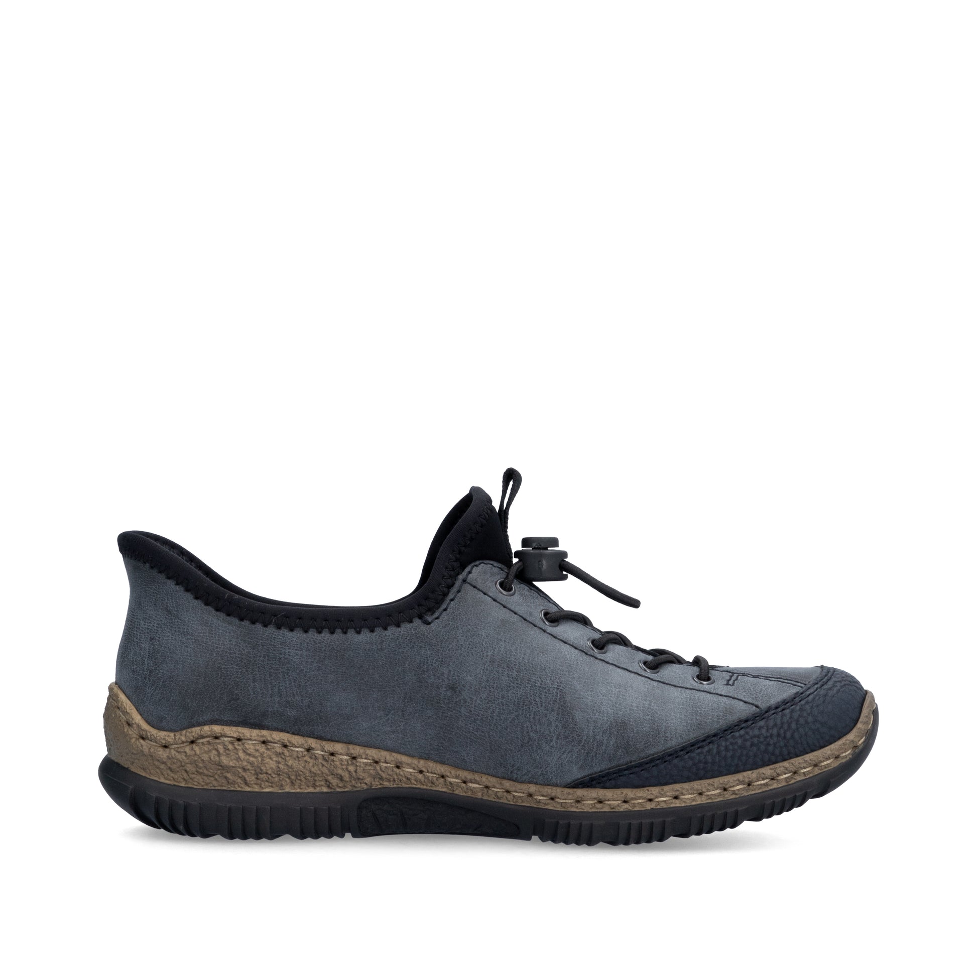 Blue Elasticated Shoes for Women | Rieker N3267-14