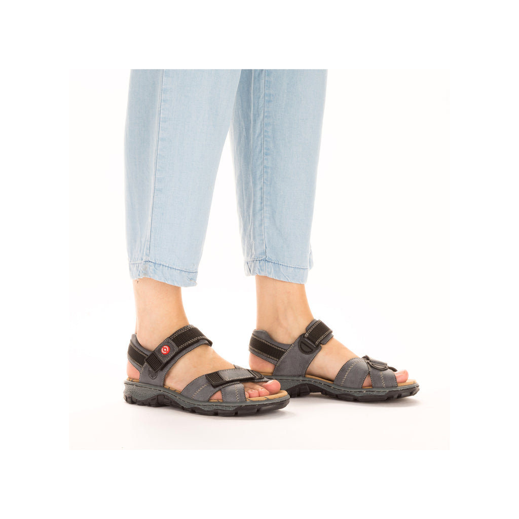 Blue Hook & Loop Sandals for Women | Rieker 68851-14