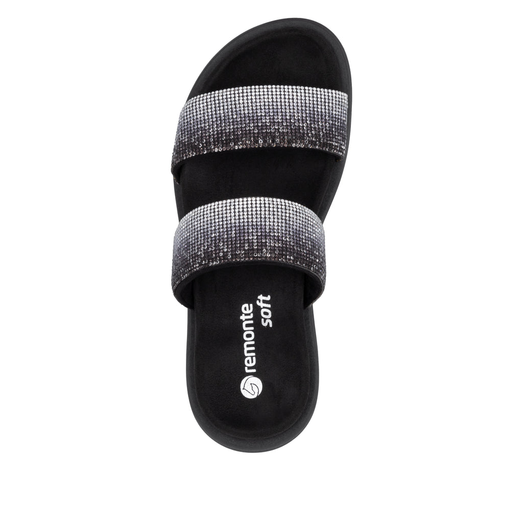Black Slip-On Sandals for Women | Remonte D2N50-03
