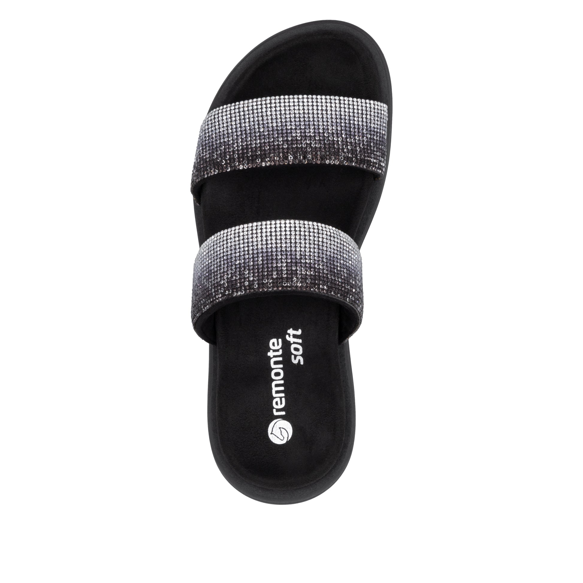 Black Slip-On Sandals for Women | Remonte D2N50-03