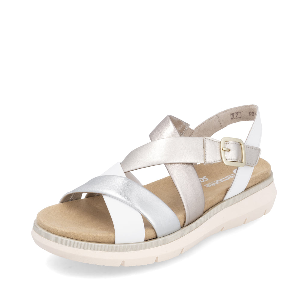 Metallic Hook & Loop Sandals for Women | Remonte D2K53-91