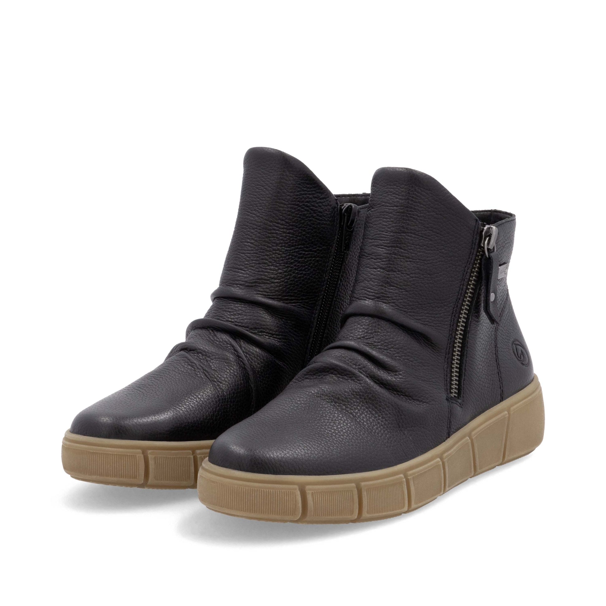 Black Zip Boots for Women | Remonte D1T73-00