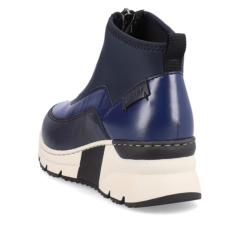 Blue Zip Boots for Women | Rieker N6352-14