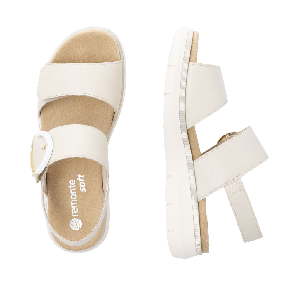 Beige Hook & Loop Sandals for Women | Remonte D2K50-80