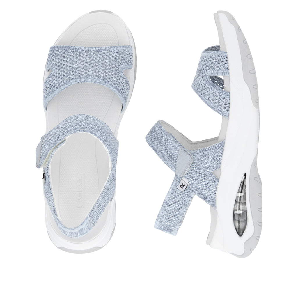 Blue Hook & Loop Sandals for Women | Rieker W3152-10