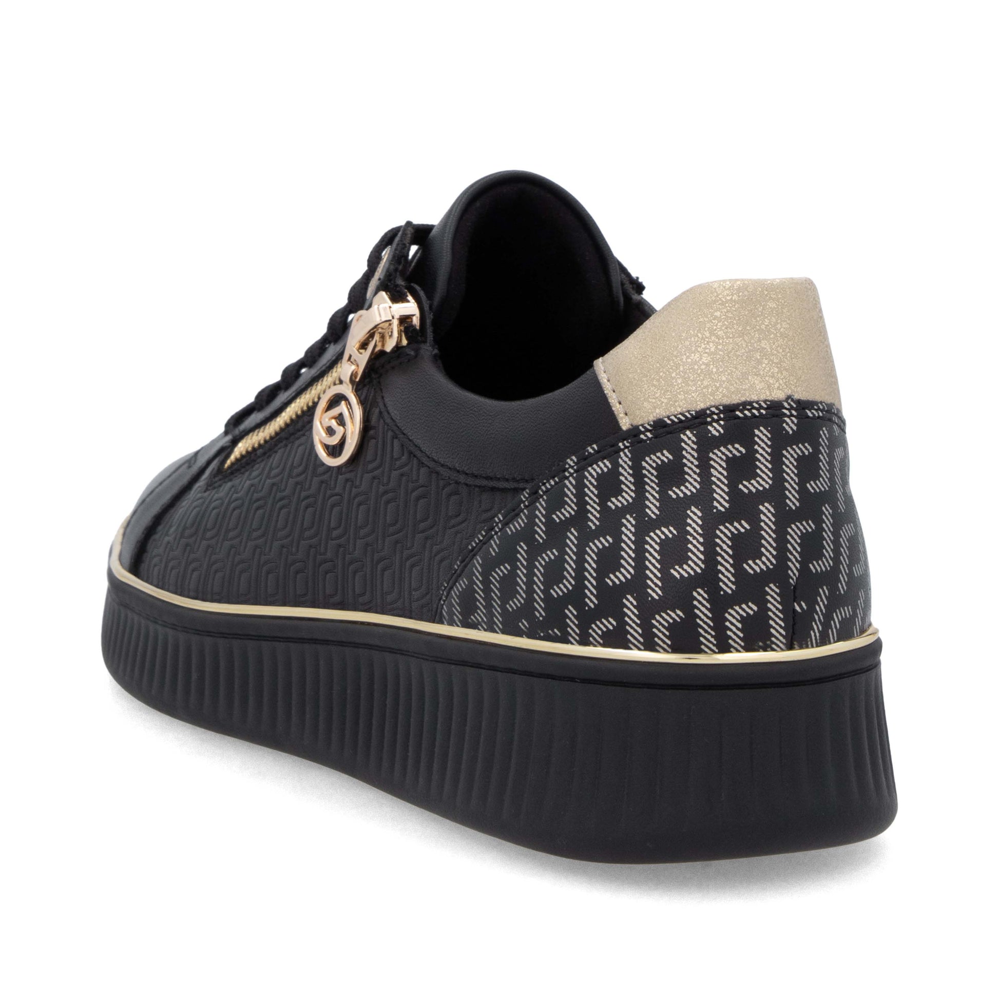Black Zip Shoes for Women | Remonte D2E00-03