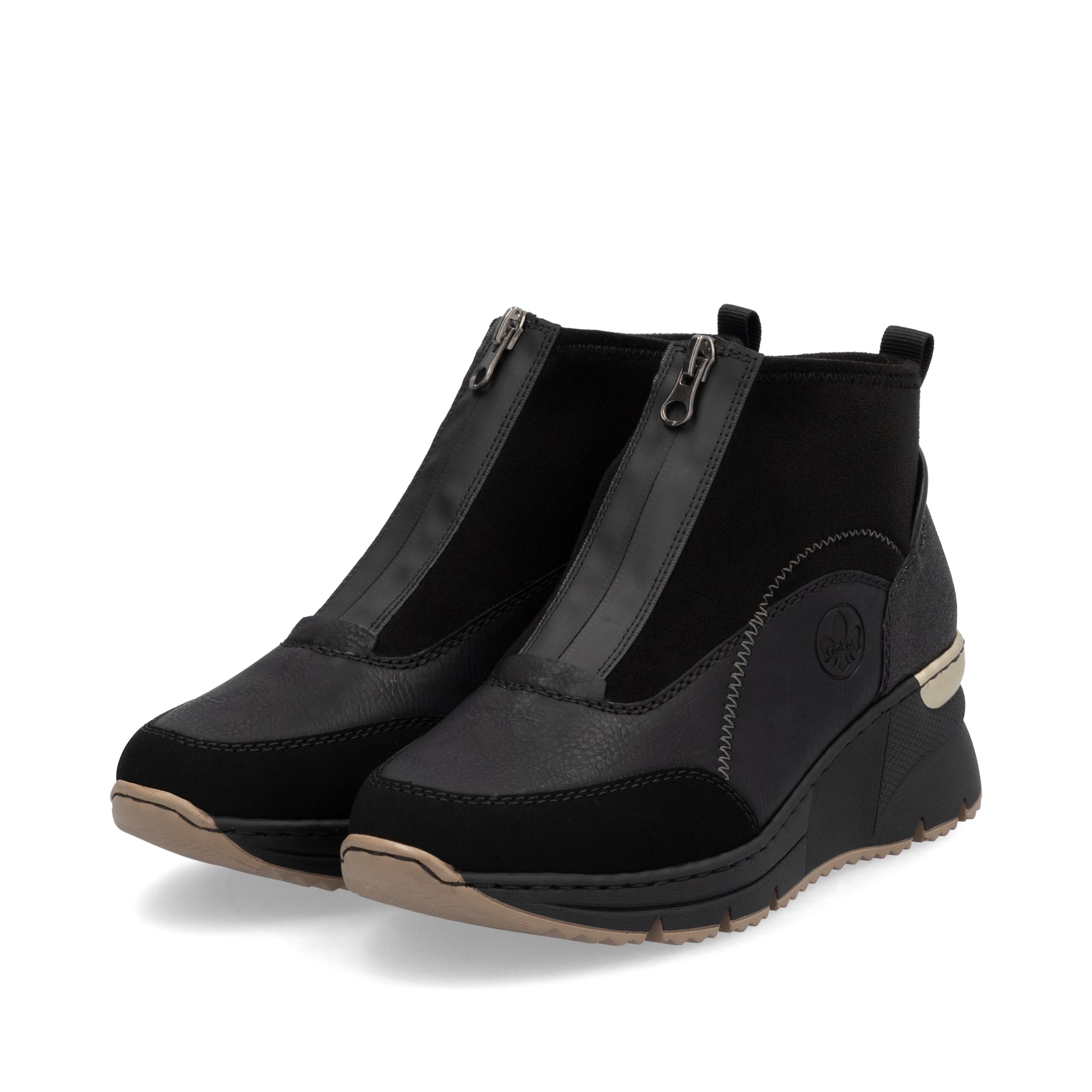 Black Zip Boots for Women | Rieker N6361-00